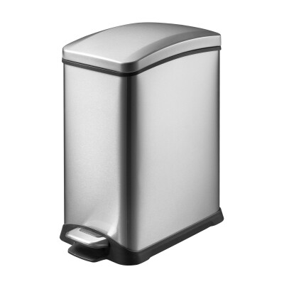 Rejoice 15 LT Yumuşak Kapanan Pedallı Banyo Mutfak Ofis Çelik Çöp Kovası - Primanova