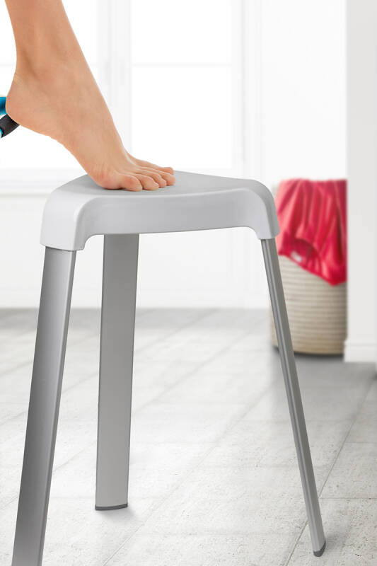 Banyo Taburesi Alüminyum Gri - 2