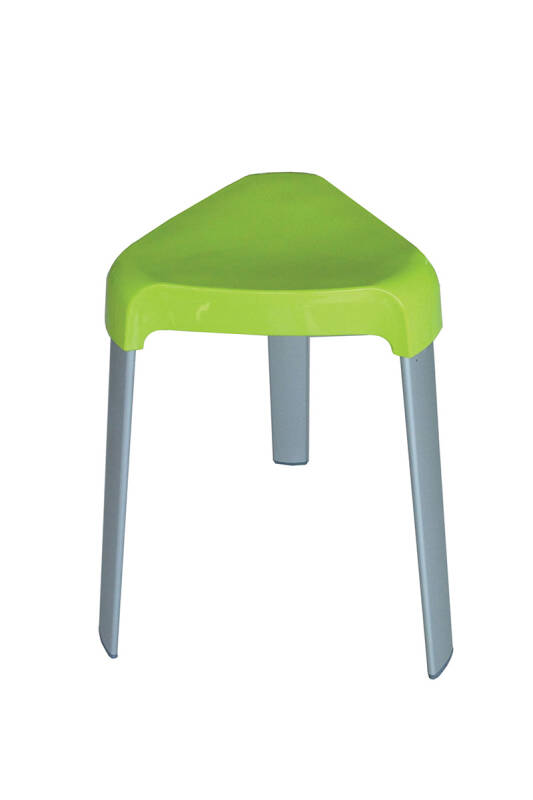 Paslanmaz Aluminyum Banyo Taburesi Yeşil 120 Kg Taşıma - 1