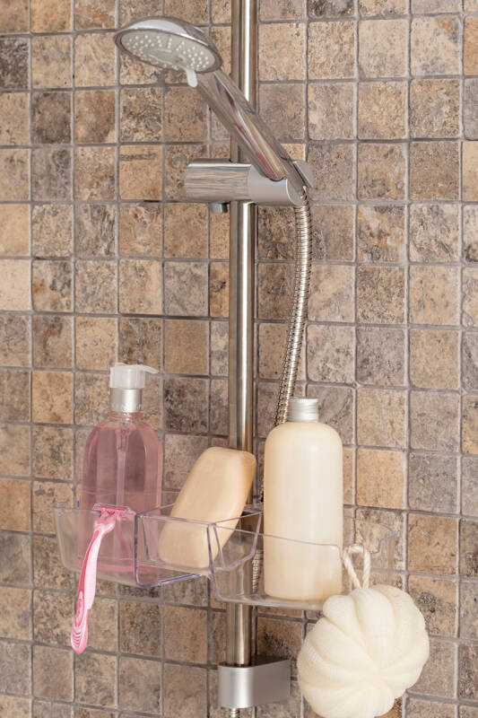 Drippy Banyo Duş Rafı - Şeffaf - 1