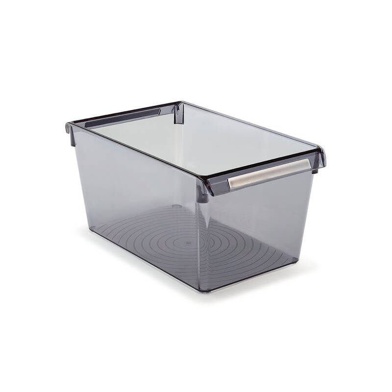 Buzdolabı Içi Organizer Dolap Içi Düzenleyici Raf 310*180*150 Mm Şeffaf Siyah - 5