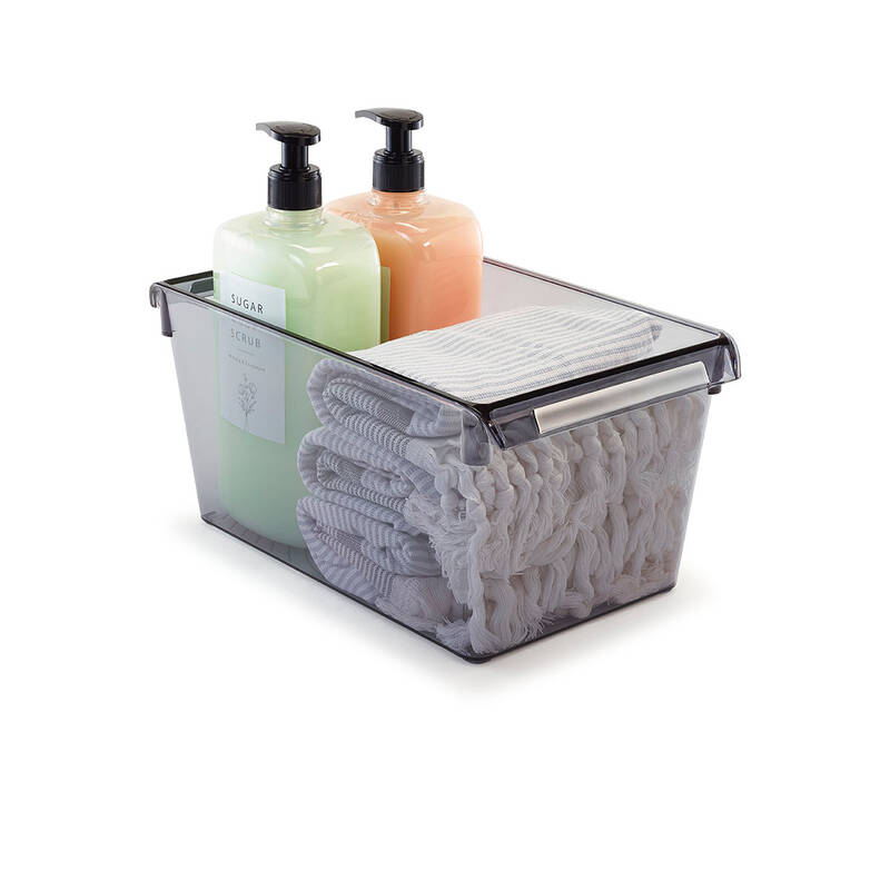 Buzdolabı Içi Organizer Dolap Içi Düzenleyici Raf 310*180*150 Mm Şeffaf Siyah - 7
