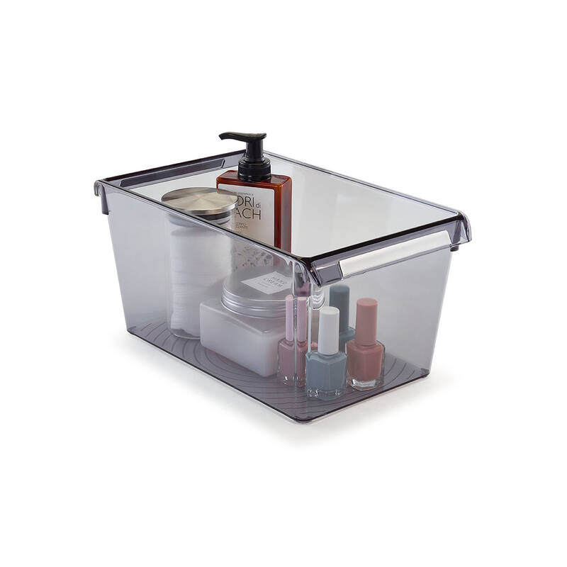 Buzdolabı Içi Organizer Dolap Içi Düzenleyici Raf 310*180*150 Mm Şeffaf Siyah - 8
