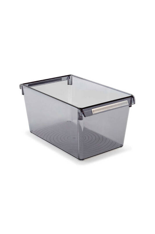 Buzdolabı Içi Organizer Dolap Içi Düzenleyici Raf 310*180*150 Mm Şeffaf Siyah - 1