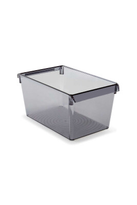 Buzdolabı Içi Organizer Dolap Içi Düzenleyici Raf 310*180*150 Mm Şeffaf Siyah - 1