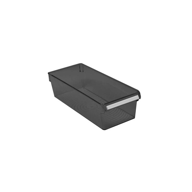 Buzdolabı Içi Organizer Dolap Içi Düzenleyici Raf 360*150*100 Mm Şeffaf Siyah - 4