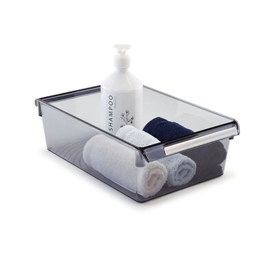 Buzdolabı Içi Organizer Dolap Içi Düzenleyici Raf Ps 325*205*100 Mm Şeffaf Siyah - 7