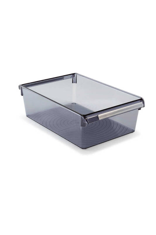 Buzdolabı Içi Organizer Dolap Içi Düzenleyici Raf Ps 325*205*100 Mm Şeffaf Siyah - 1
