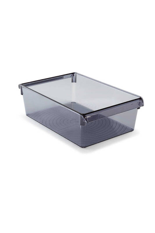 Buzdolabı Içi Organizer Dolap Içi Düzenleyici Raf Ps 325*205*100 Mm Şeffaf Siyah - 1