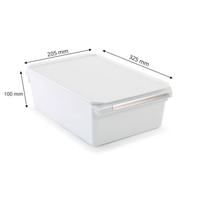 Kapaklı Banyo Mutfak Düzenleyici Raf Ps 325*205*100 Mm Beyaz - 8