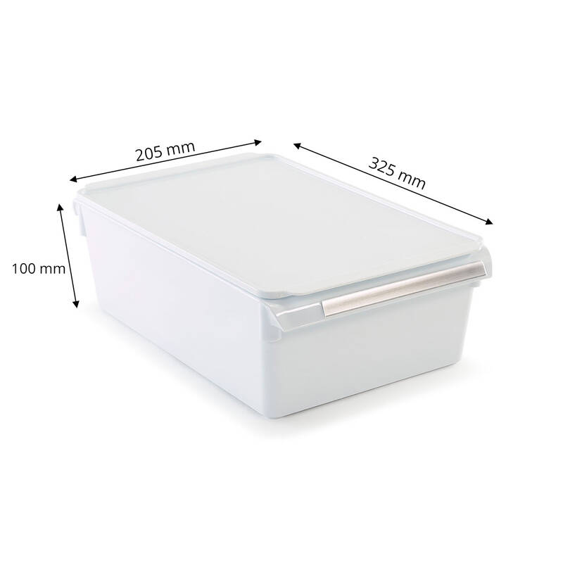 Kapaklı Banyo Mutfak Düzenleyici Raf Ps 325*205*100 Mm Beyaz - 8