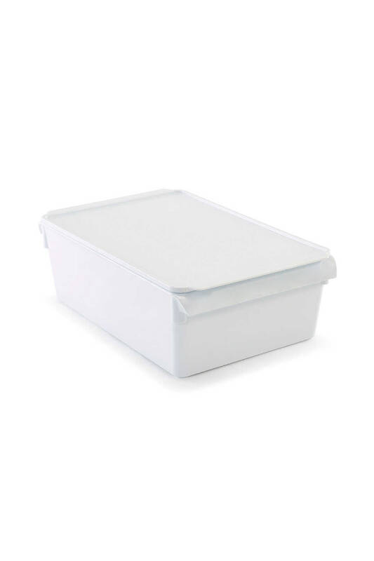 Kapaklı Banyo Mutfak Düzenleyici Raf Ps 325*205*100 Mm Beyaz - 1