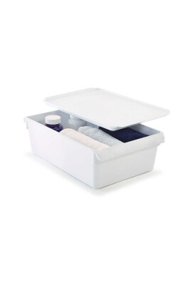Kapaklı Banyo Mutfak Düzenleyici Raf Ps 325*205*100 Mm Beyaz - 4