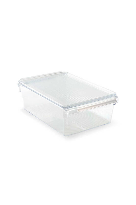 Kapaklı Banyo Mutfak Düzenleyici Raf Ps 325*205*100 Mm Şeffaf - 1