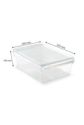 Kapaklı Banyo Mutfak Düzenleyici Raf Ps 325*205*100 Mm Şeffaf - 3