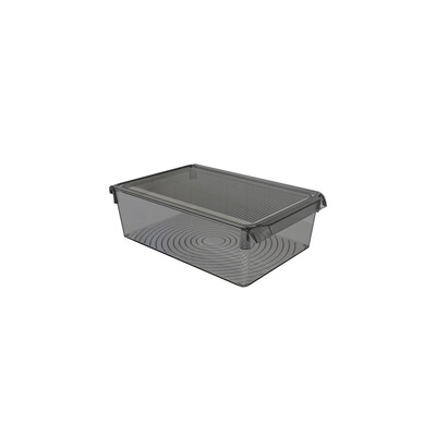 Kapaklıbanyo Mutfak Düzenleyici Raf Ps 325*205*100 Mm Şeffaf Siyah - 2
