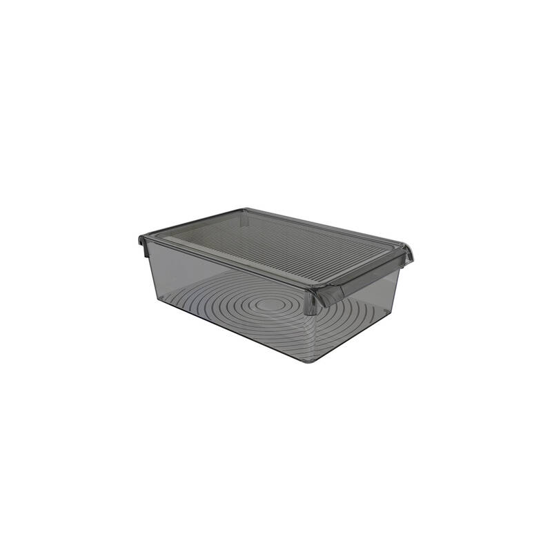 Kapaklıbanyo Mutfak Düzenleyici Raf Ps 325*205*100 Mm Şeffaf Siyah - 2
