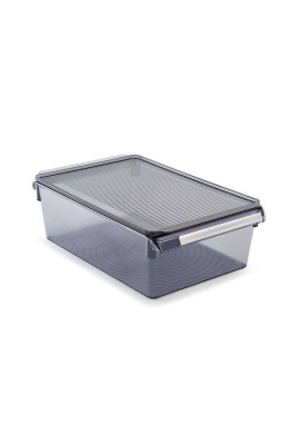 Kapaklıbanyo Mutfak Düzenleyici Raf Ps 325*205*100 Mm Şeffaf Siyah - 1