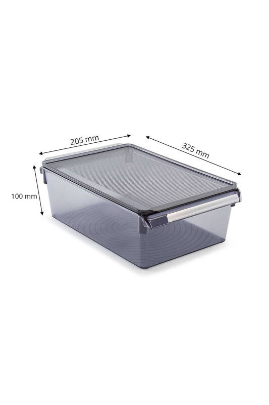Kapaklıbanyo Mutfak Düzenleyici Raf Ps 325*205*100 Mm Şeffaf Siyah - 3