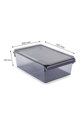 Kapaklıbanyo Mutfak Düzenleyici Raf Ps 325*205*100 Mm Şeffaf Siyah - 2