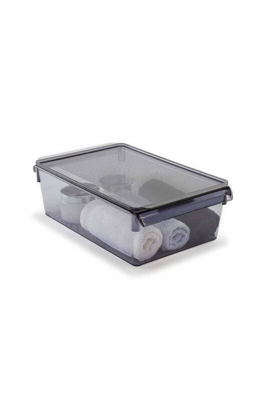 Kapaklıbanyo Mutfak Düzenleyici Raf Ps 325*205*100 Mm Şeffaf Siyah - 3