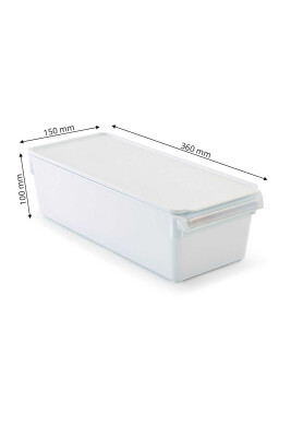 Kapaklı Banyo Mutfak Düzenleyici Raf Ps 360*150*100 Mm Beyaz - 3