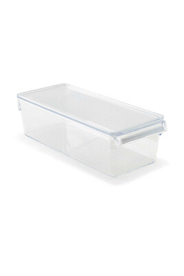 Kapaklı Banyo Mutfak Düzenleyici Raf Ps 360*150*100 Mm Şeffaf - 1