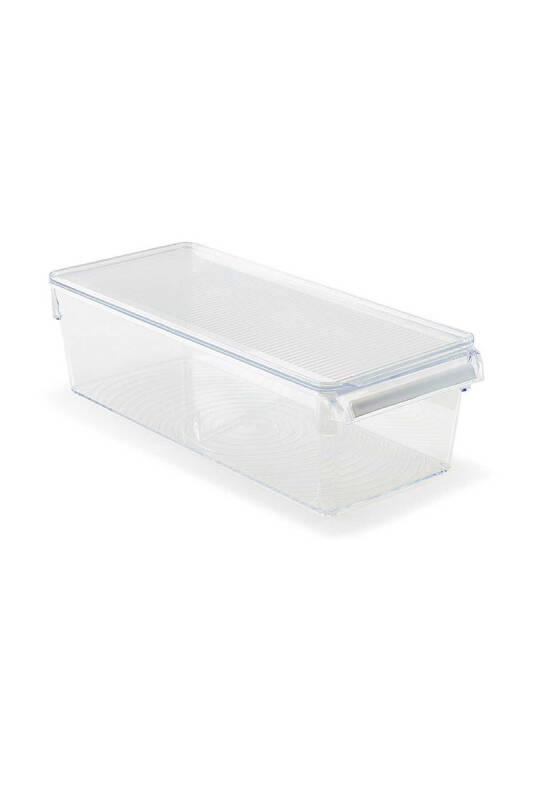 Kapaklı Banyo Mutfak Düzenleyici Raf Ps 360*150*100 Mm Şeffaf - 1