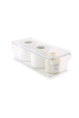 Kapaklı Banyo Mutfak Düzenleyici Raf Ps 360*150*100 Mm Şeffaf - 2