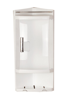 Kapaklı Banyo Köşe Rafı Şeffaf Naturel - 3
