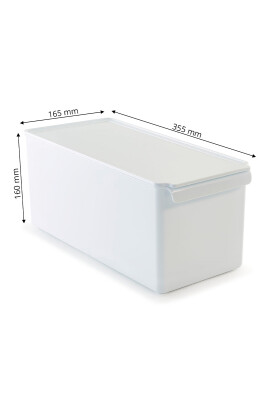 Kapaklı Banyo Mutfak Düzenleyici Beyaz 165*355*160 Mm - 3