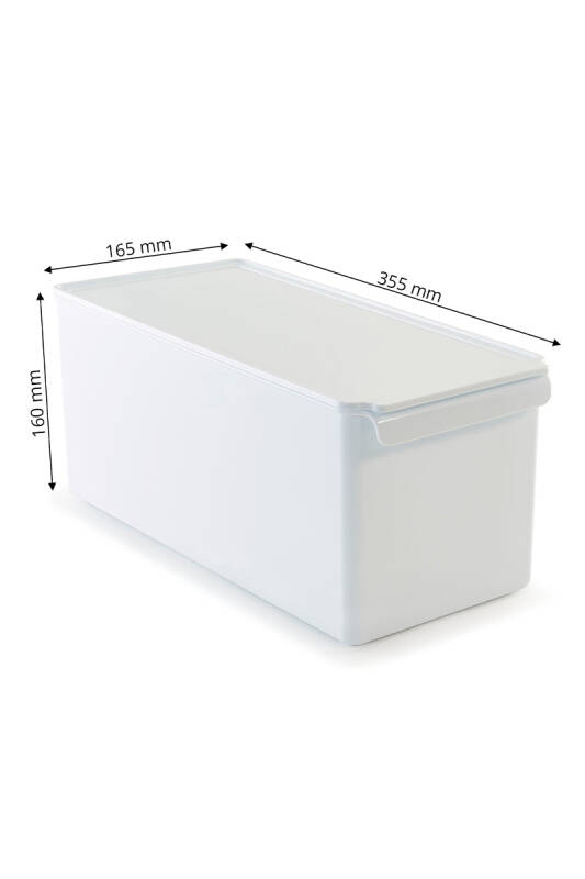 Kapaklı Banyo Mutfak Düzenleyici Beyaz 165*355*160 Mm - 3
