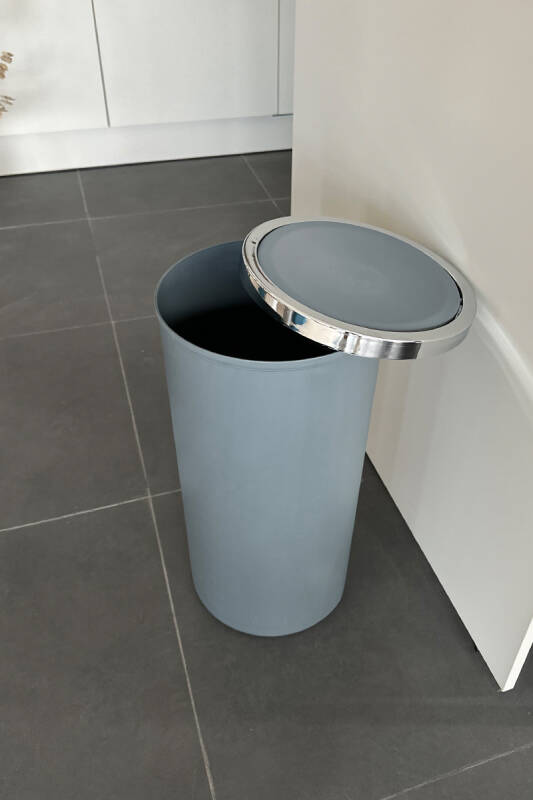 Lenox 35 Lt Döner Kapaklı Banyo Mutfak Ofis Çöp Kovası Gri - 4