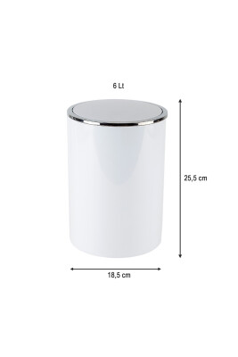 Lenox Çöp Kovası 6 Lt Beyaz - 4