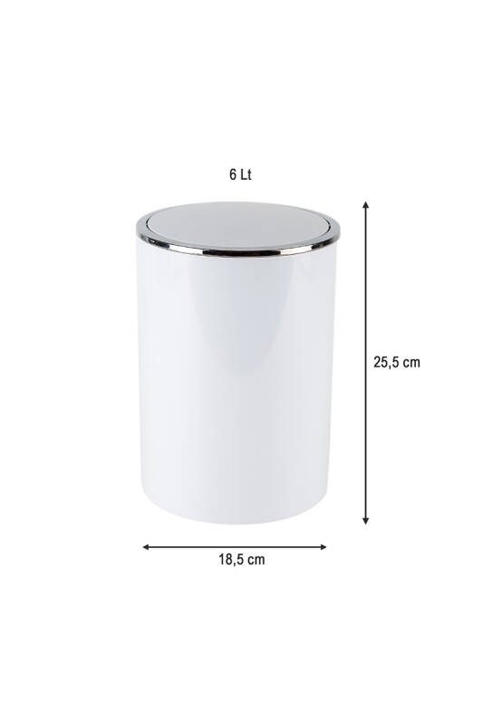 Lenox Çöp Kovası 6 Lt Beyaz - 4