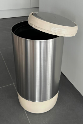 Lima 30 Lt Banyo Mutfak Ofis Çöp Kovası Bej - 4