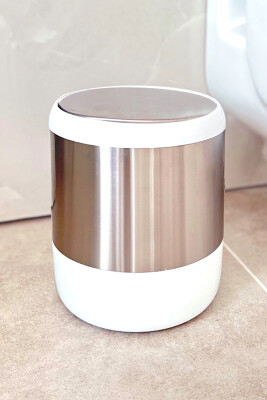 Lima Banyo Mutfak Çöp Kovası Beyaz 6 Litre - 1