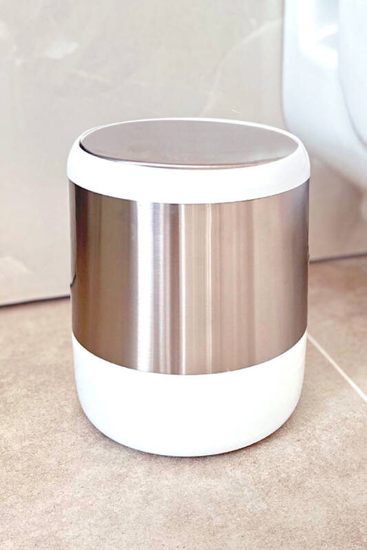 Lima Banyo Mutfak Çöp Kovası Beyaz 6 Litre - 1
