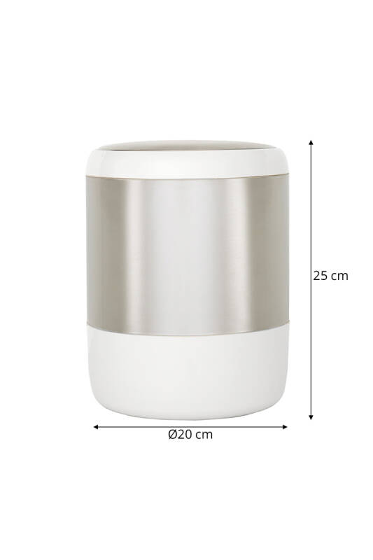 Lima Banyo Mutfak Çöp Kovası Beyaz 6 Litre - 3