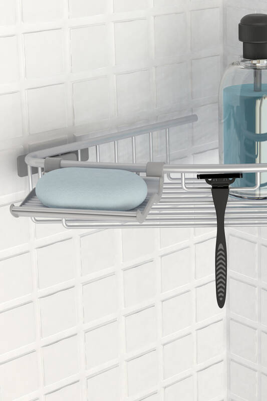 Paloma Paslanmaz Alüminyum Banyo Rafı Tekli Mat Eloksal - 2