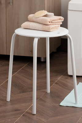 Banyo Tabure Beyaz - 1