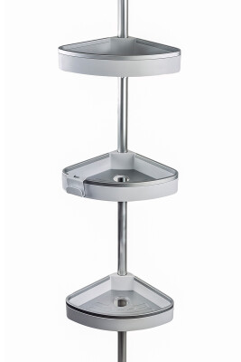 Venta Banyo Köşe Rafı Paslanmaz Aluminyum Borular - Beyaz - 3