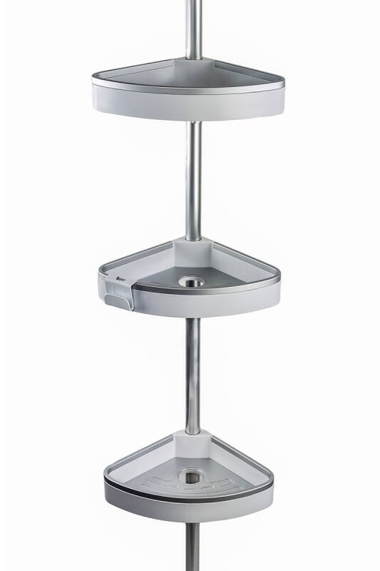 Venta Banyo Köşe Rafı Paslanmaz Aluminyum Borular - Beyaz - 3