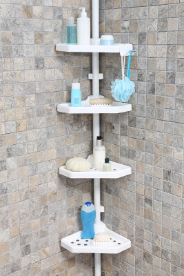 Banyo Köşe Rafı Beyaz - 1