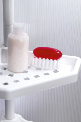Banyo Köşe Rafı Beyaz - 5