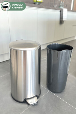 Cigo Pedallı Çöp Kovası 20 Lt İç Kısım Siyah - 6