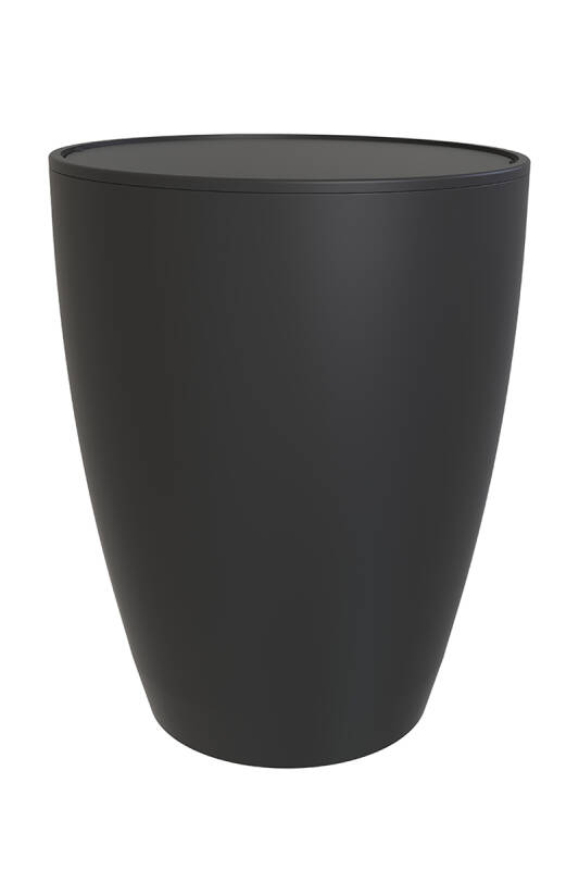 Pure 2'li Banyo Seti Çöp Kovası + Tuvalet Fırçası Siyah - 4