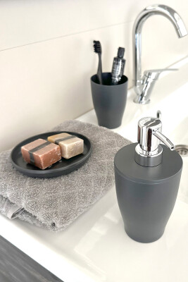 Pure 3'lü Banyo Seti-Gri - 2