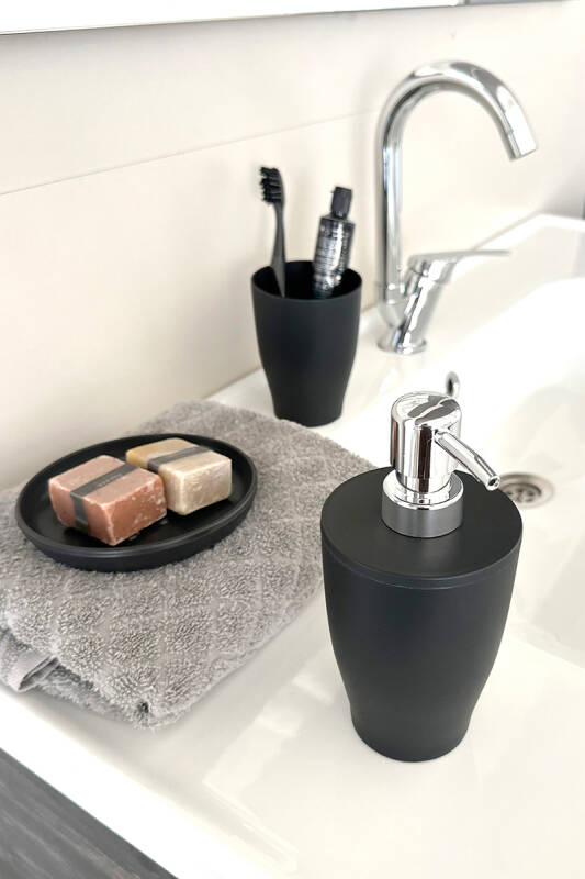 Pure 3Lü Banyo Seti-Siyah - 1
