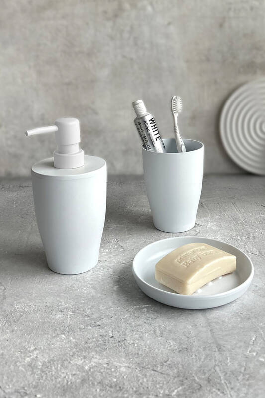 Pure 3'lü Banyo Seti - Beyaz - 1